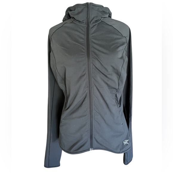 Acr'teryx Adahy Hoody Full Zip Navy Blue Jacket Sz S Active Outdoor Hiking - Picture 1 of 9